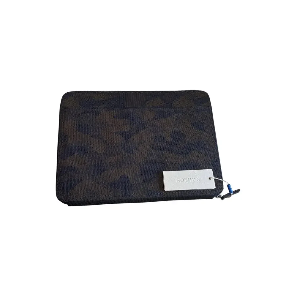 Rothy's Camo Laptop Sleeve Navy Olive Washable Case NWT